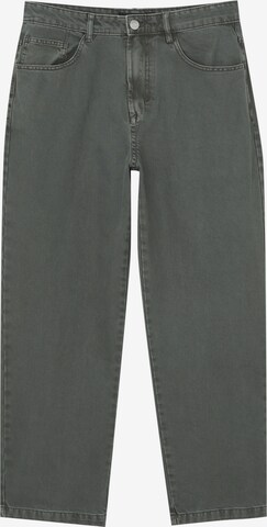 Wide Leg Jean Pull&Bear en gris : devant