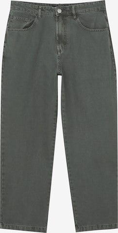 Wide Leg Jean Pull&Bear en gris : devant