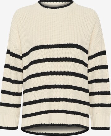 Cream Sweater 'Muka' in Beige: front