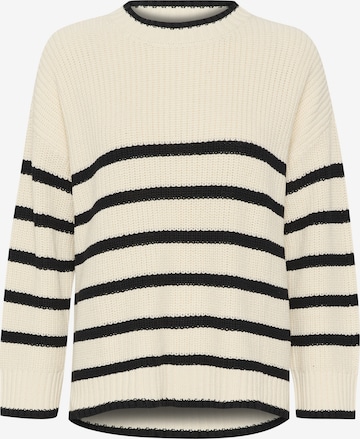 Cream Sweater 'Muka' in Beige: front