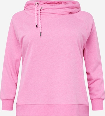 ONLY Carmakoma Sweatshirt 'CARLAMILLE' in Pink: front