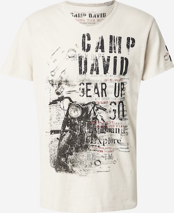 CAMP DAVID Koszulka w kolorze biały: przód