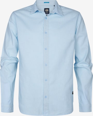 Petrol Industries - Camisa 'Tealline' em azul: frente