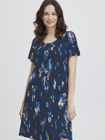 Fransa Dress 'Seen' in Blue: front