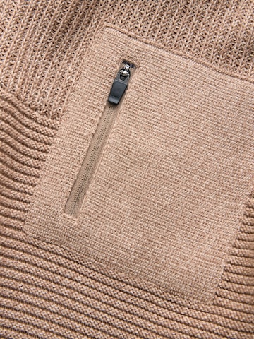 Next Sweter w kolorze brązowy