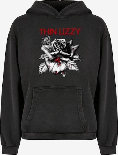 Felpa 'Thin Lizzy - Rose Color' Merchcode di colore grigio / rosso / nero / bianco, Visualizzazione prodotti