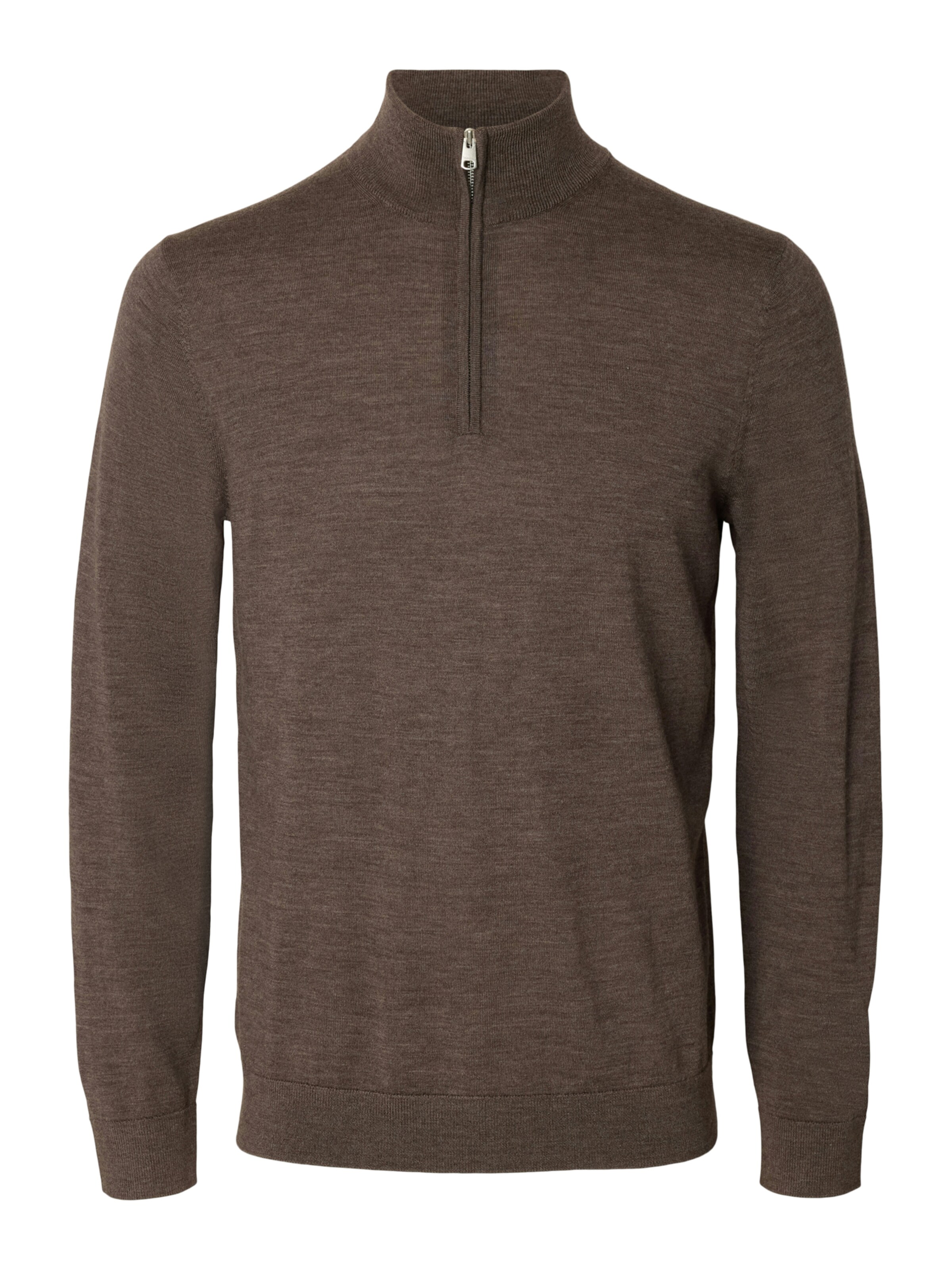 SELECTED Sweater 'SLHTRAY' in Brown: front