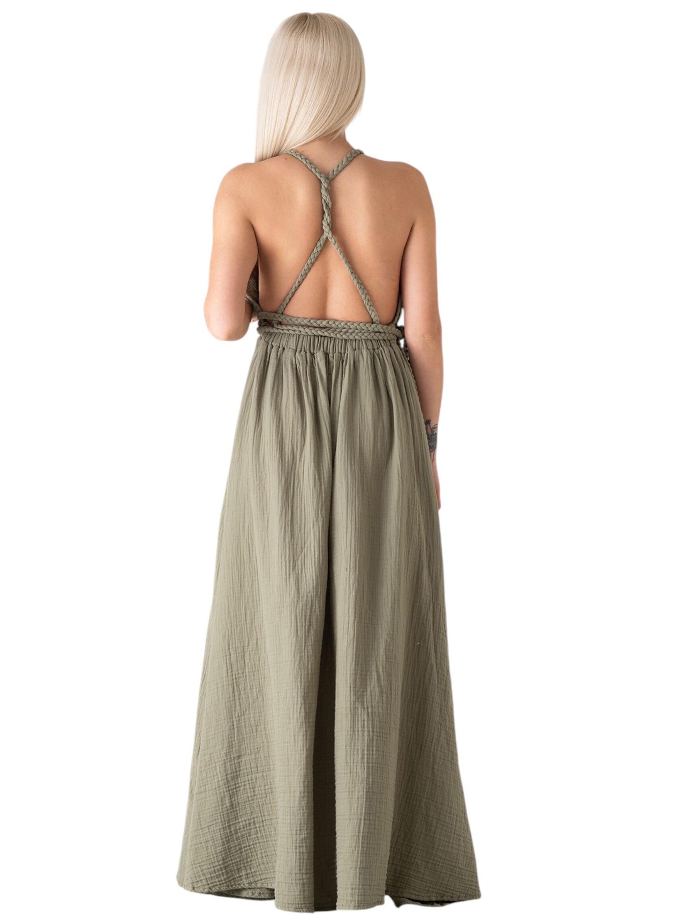 WENOR - Vestido 'AURELA-BOHO' en verde