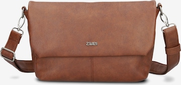 Sac à bandoulière 'Mademoiselle M60' ZWEI en marron : devant