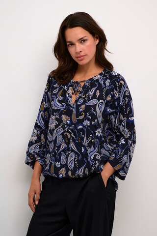Kaffe Blouse 'Fiona' in Blue: front