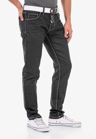 CIPO & BAXX Regular Jeans in Schwarz