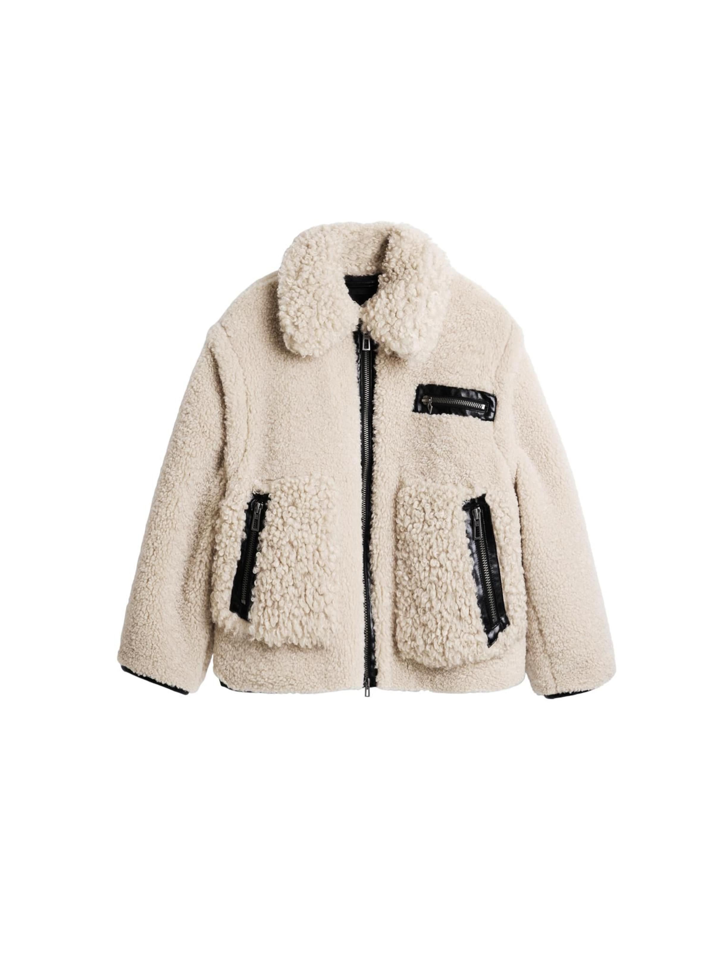 Desigual Zimní kabát – hnědá: přední strana