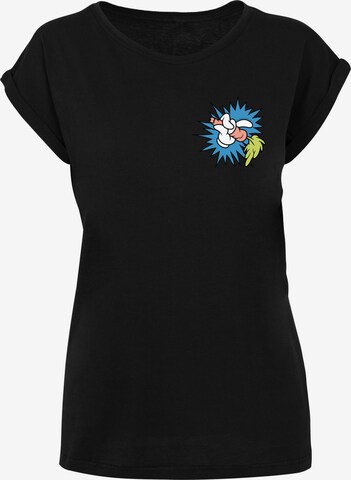 T-shirt 'Looney Tunes Bugs Bunny' F4NT4STIC en noir : devant