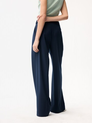 adl Wide leg Trousers in Blue