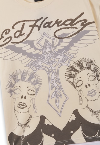 T-Shirt Ed Hardy en beige