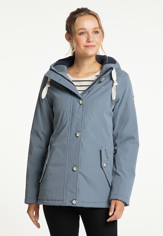 Schmuddelwedda Winter jacket in Blue: front