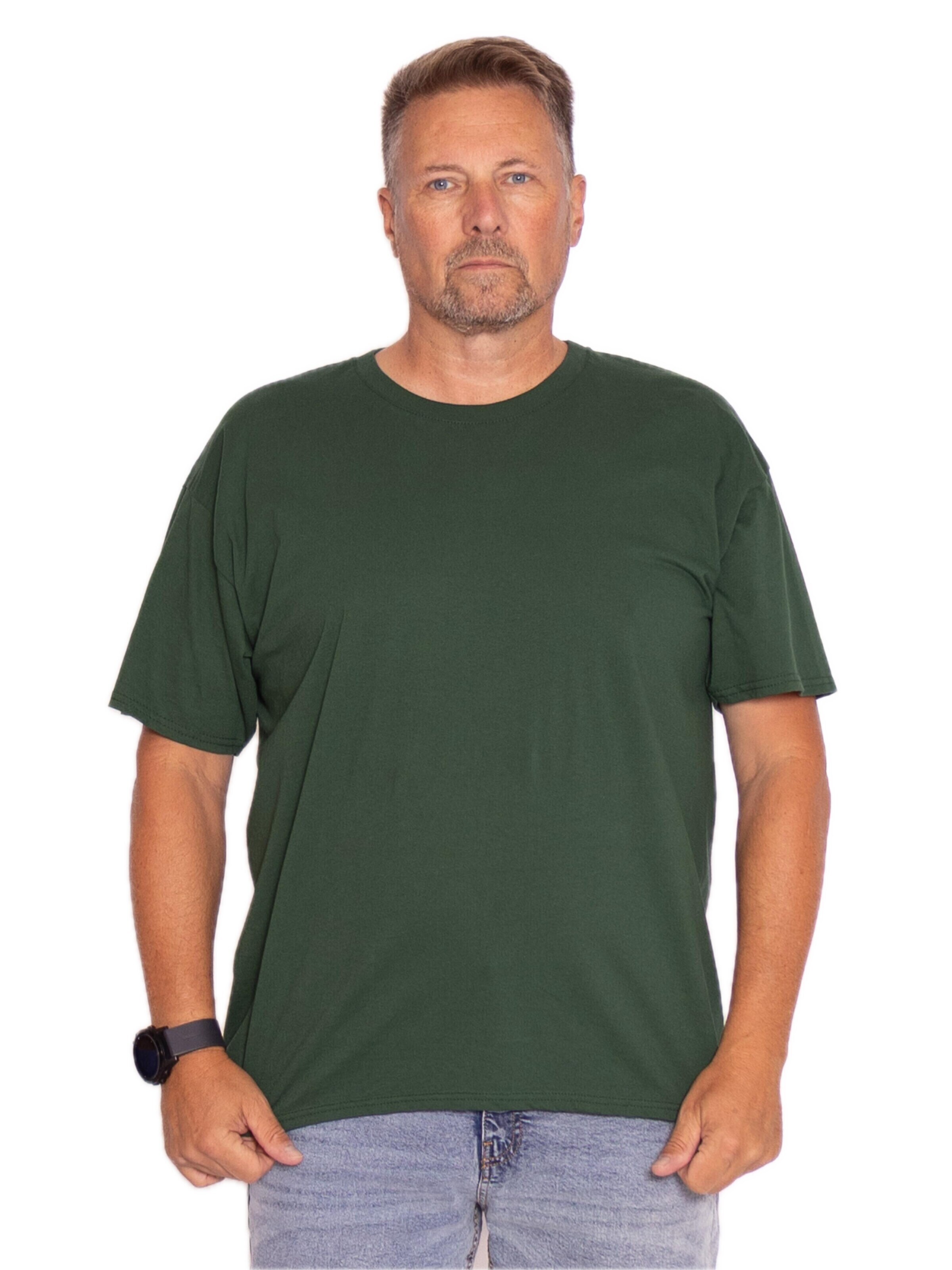 FRUIT OF THE LOOM Bluser & t-shirts 'T-shirt 3-pack' i grøn