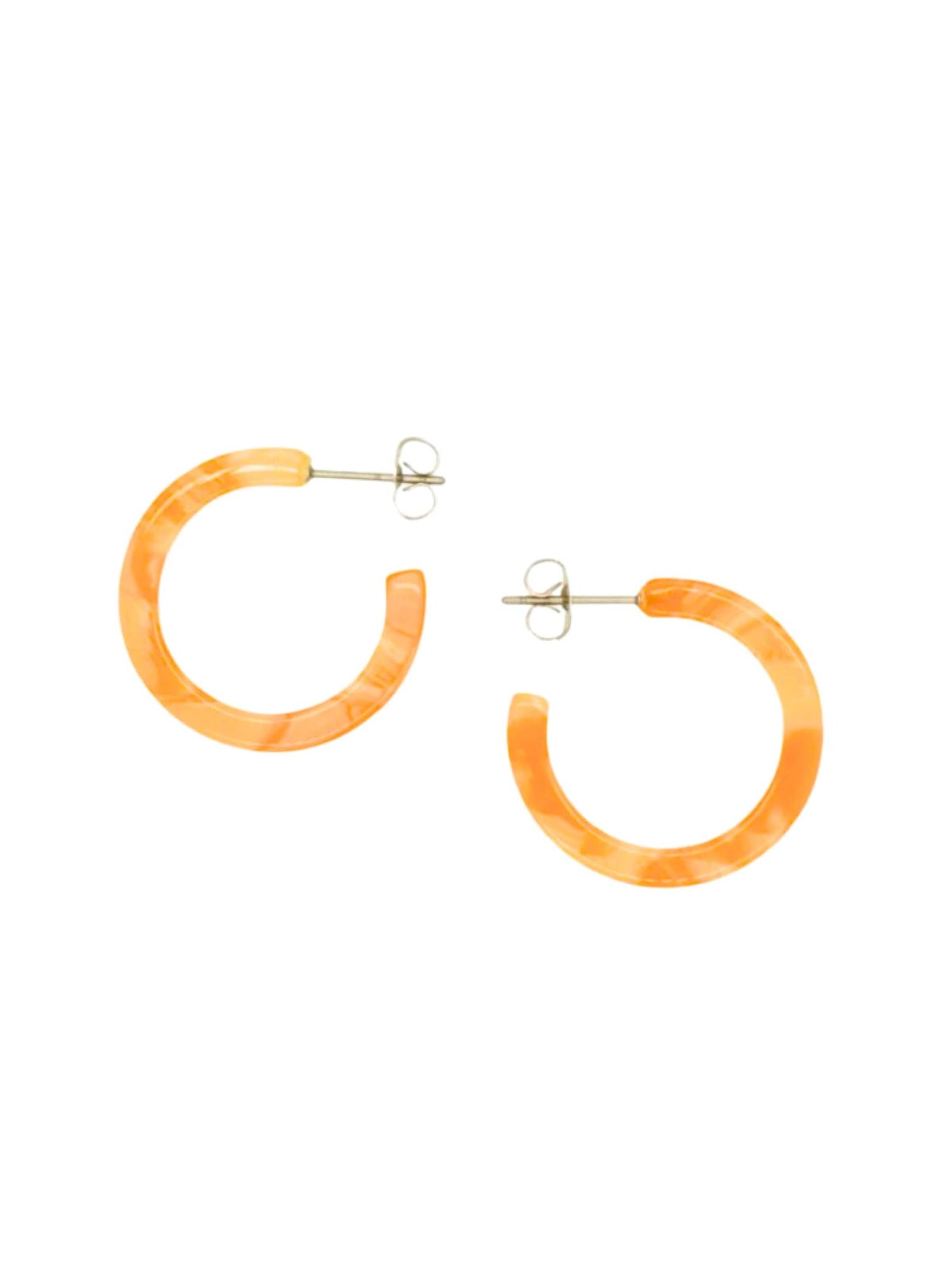 Fräulein Wunder Ohrringe 'Acetat Anni'‌‌‌‌‌‌‌‌‌ in Orange: Vorderseite