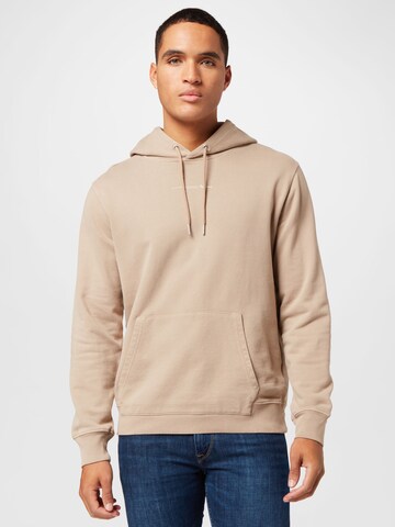 Pepe Jeans Sweatshirt 'DAVID' i beige: framsida