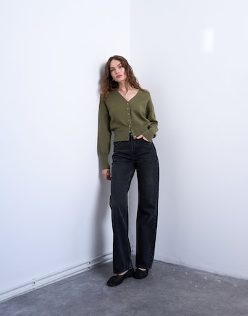 TOPSHOP Πλεκτή ζακέτα σε πράσινο