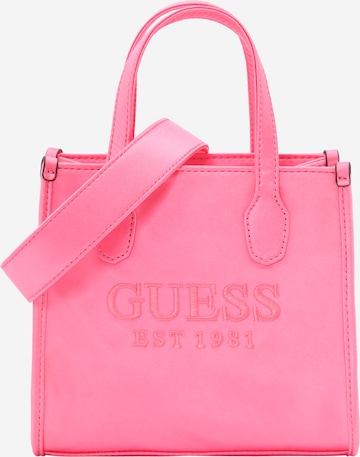 GUESS Handtasche 'Silvana' in Pink: predná strana