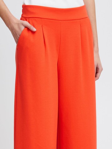 ICHI - Pierna ancha Pantalón 'KATE' en naranja