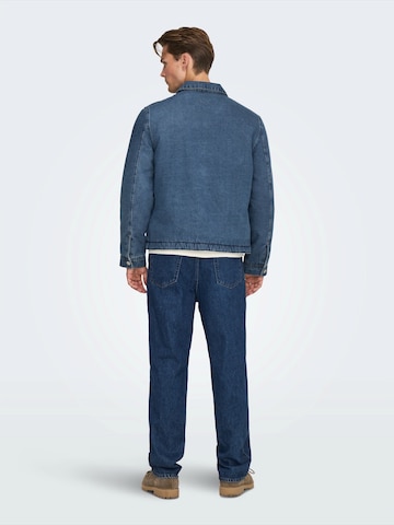 Only & Sons Between-Season Jacket in Blue