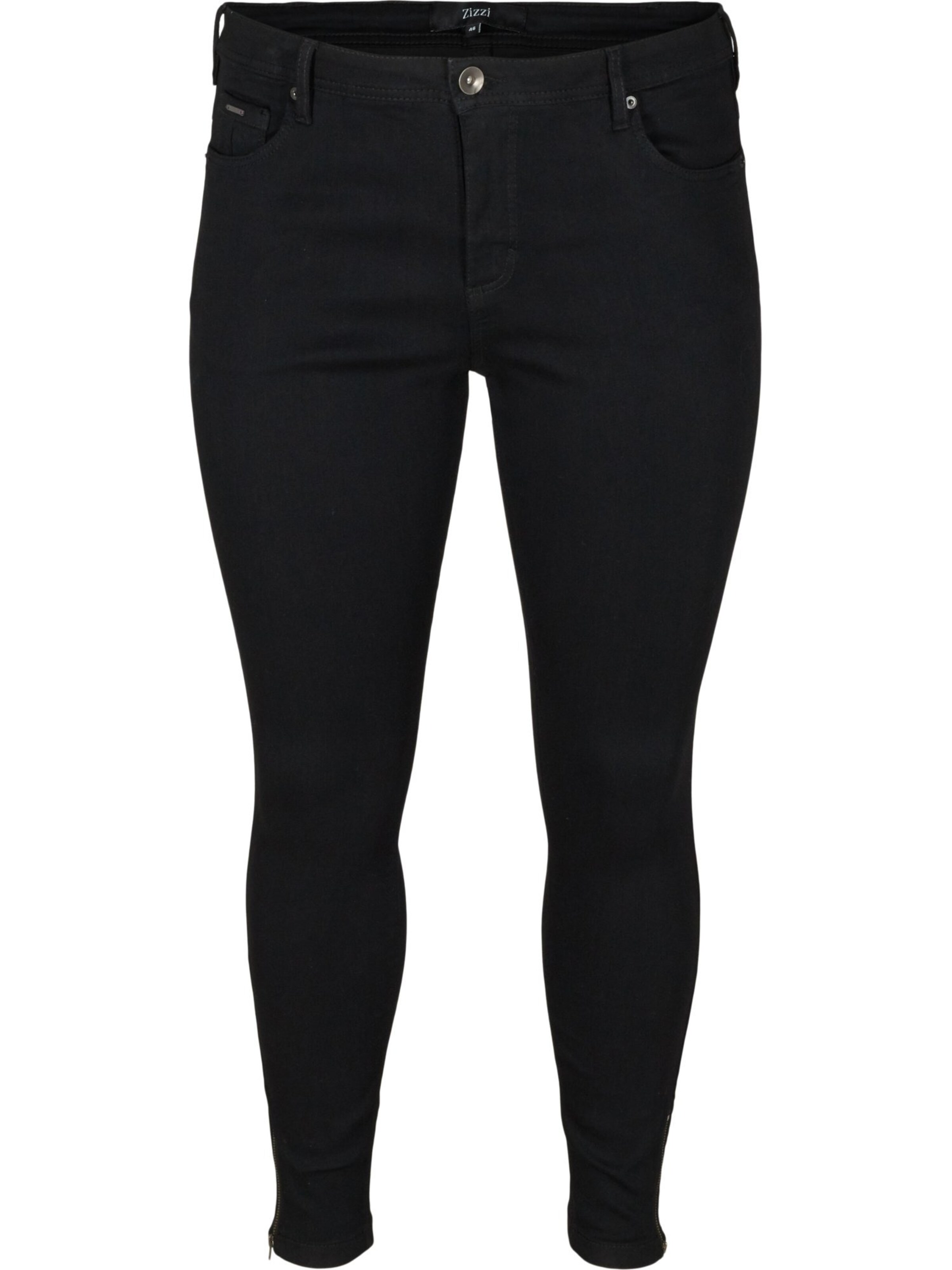 Skinny Jeans 'AMY' de la Zizzi pe negru: față