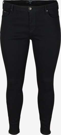 Zizzi Jeans 'AMY' in de kleur Black denim, Productweergave