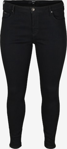 Jeans 'AMY' di Zizzi in nero: frontale