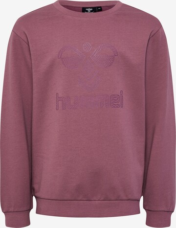 Sweat de sport Hummel en violet : devant