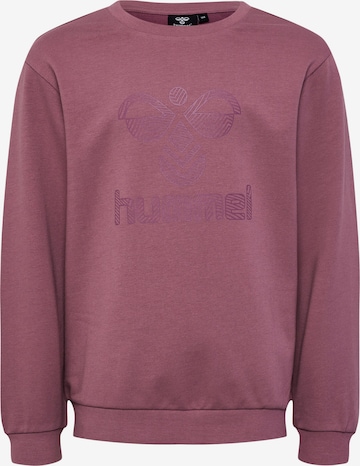 Hummel Athletic Sweatshirt in Purple: front