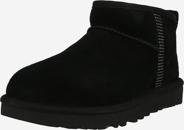 UGG - Botas de neve 'Classic Ultra Mini' em preto: frente