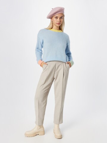 UNITED COLORS OF BENETTON Regular Pleated Pants in Grey