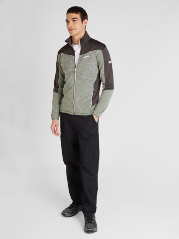 REGATTA Athletic Fleece Jacket 'Highton IV' in Green