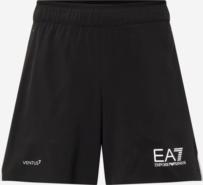 EA7 Emporio Armani Spodnie sportowe w kolorze czarny / offwhitem, Podgląd produktu
