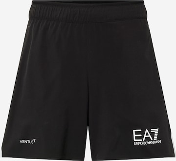 regular Pantaloni sportivi di EA7 Emporio Armani in nero: frontale