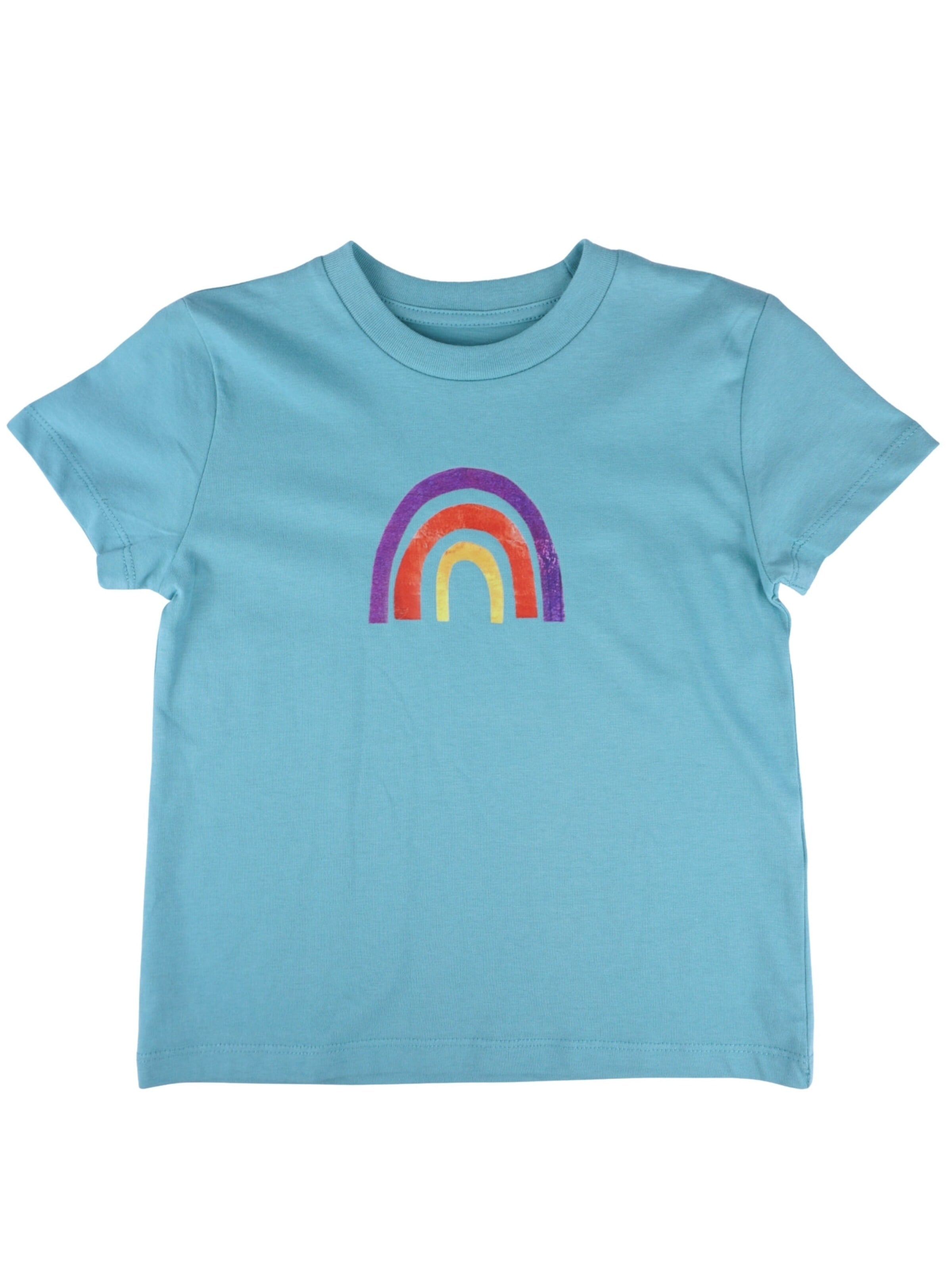 MelaDi Shirt 'Regenbogen'‌‌‌‌‌‌‌‌‌‌ in Blau: Vorderseite