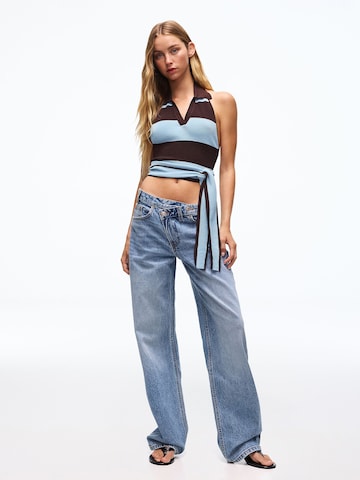 Bershka Stricktop in Blau