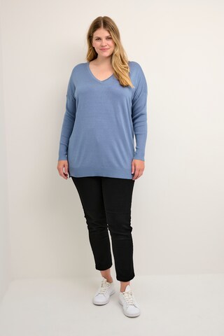 KAFFE CURVE Pullover 'Machi' in Blau