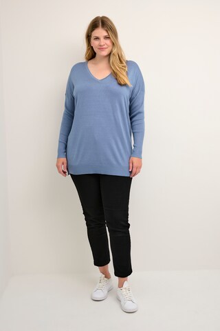 KAFFE CURVE Sweater 'Machi' in Blue