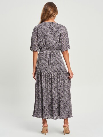 Tussah Dress 'ORIANI' in Purple: back