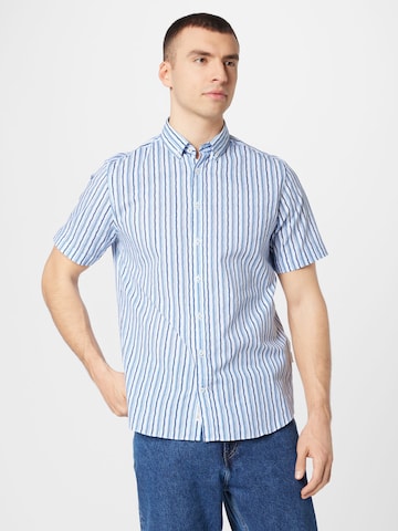 bugatti Regular fit Button Up Shirt in Blue: front