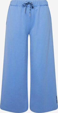 Wide Leg Pantalon Ulla Popken en bleu : devant