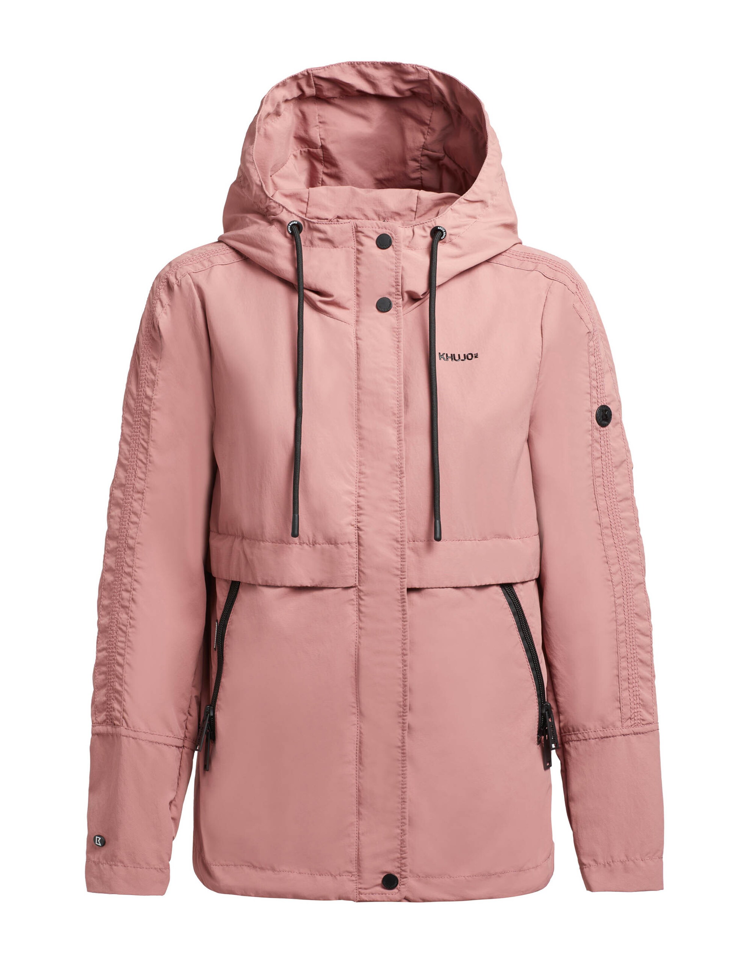 Veste mi-saison khujo en rose : devant