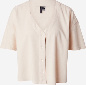 VERO MODA Blouse 'VMJESMILO' in Beige: front