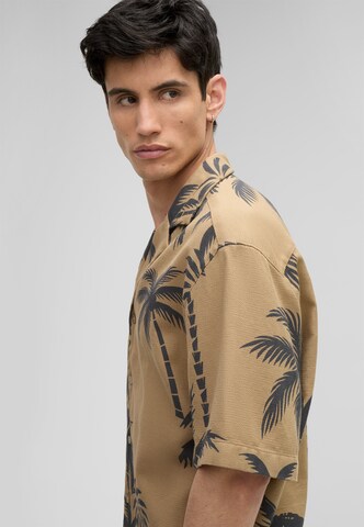 STRELLSON Comfort fit Overhemd 'Cliro' in Bruin