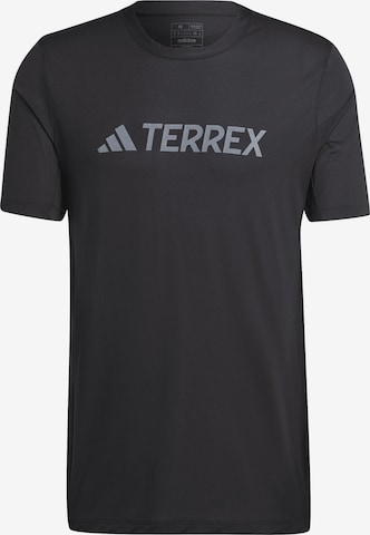 ADIDAS TERREX Funktionsshirt in Schwarz: predná strana