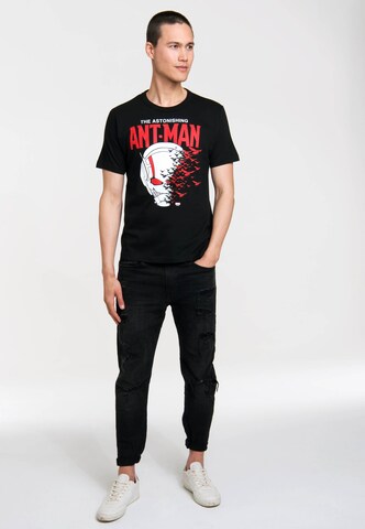 LOGOSHIRT Shirt 'Ant-Man' in Black