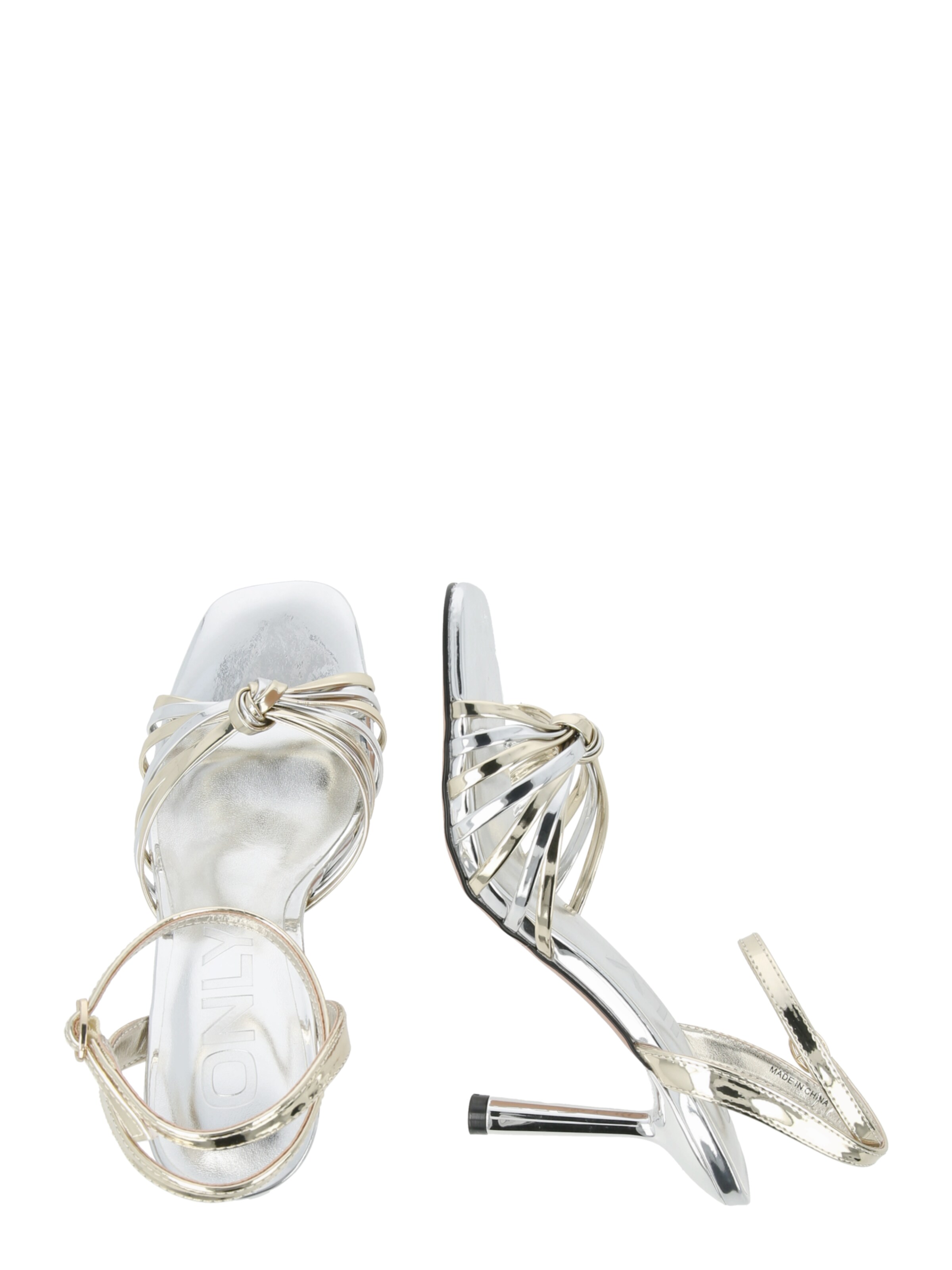 ONLY Sandały z rzemykami 'ONLAMINA-2' w kolorze złoty